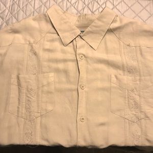 Short sleeve Cubavera 3x khaki tan